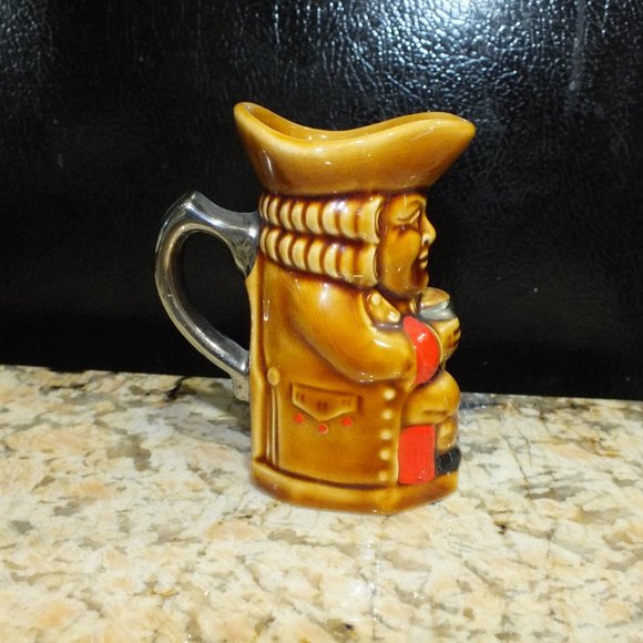 Vintage Lord Nelson Pottery Small Original Toby Jug Marked M/S Toby 91 - Picture 3 of 5